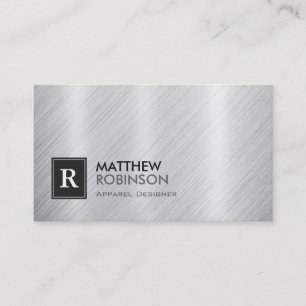 Carte De Visite Concepteur de vêtements - Monogramme en métal bros