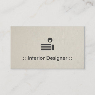 Carte De Visite Concepteur d'intérieur Simple élégant professionne