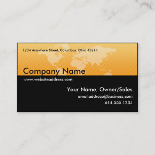 Carte de visite : : Conception 1 de carte d'Orange