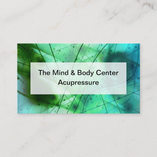 Carte De Visite Conception Acupression Et Acupressuriste (Devant)