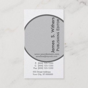 Carte De Visite Conception artistique contemporaine moderniste