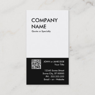 Carte De Visite conception audacieuse votre propre code de QR