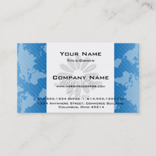 Carte de visite : : Conception bleue 2 de la carte