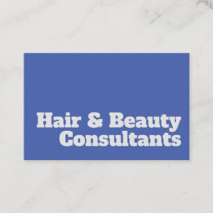 Carte De Visite Conception & Clear Hair & Beauty Consultants