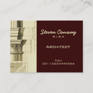 Carte De Visite Conception d'architecture gothique de ~