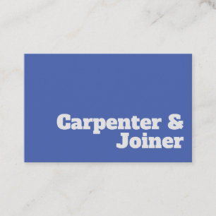 Carte De Visite Conception de charpentier et de joint gras et tran