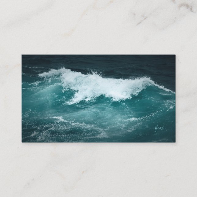 Carte De Visite Conception de flux d'eau (Devant)