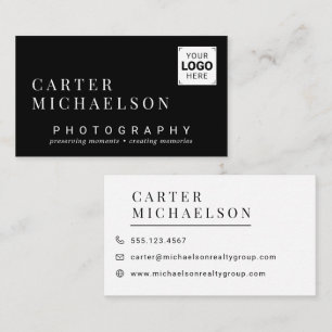 Carte De Visite Conception de logo personnalisé, de photo et de ma