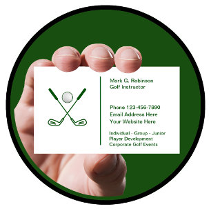 Carte De Visite Conception de logo pour leçons de golf