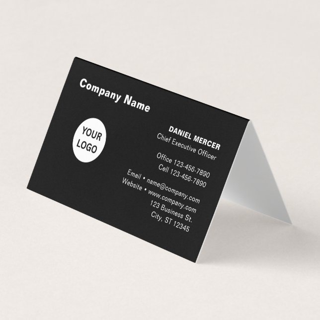 Carte De Visite Conception de logo professionnel moderne (Devant)