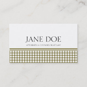 Carte De Visite Conception de point d'or de mandataire/livre blanc