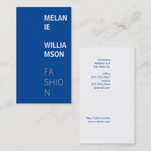 Carte De Visite Conception de texte moderne   Bleu