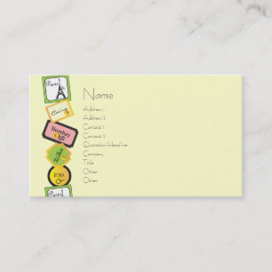 Carte De Visite Conception de voyage