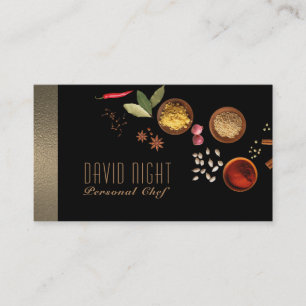 Carte De Visite Conception des aliments Service de restauration Ch