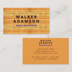 Carte De Visite Conception en bois (ressemble à du bois Grain) Con