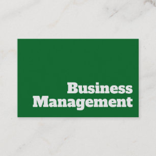 Carte De Visite Conception en gras et transparente - Gestion de l'