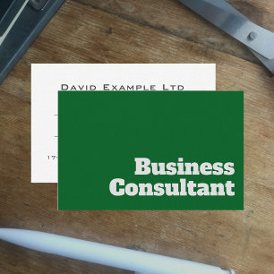 Carte De Visite Conception et clarté des consultants professionnel
