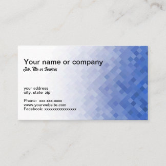 Carte De Visite Conception géométrique bleue
