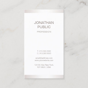 Carte De Visite Conception graphique élégante moderne simple et pr