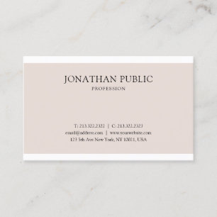 Carte De Visite Conception graphique propre Élégante Plastique p