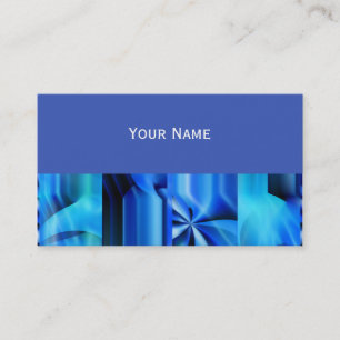 Carte De Visite Conception graphique transparente - noir bleu I