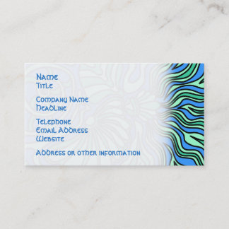 Carte De Visite Conception lumineuse de thème d'océan