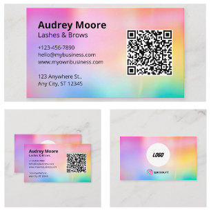 Carte De Visite Conception minimaliste des cils tendance