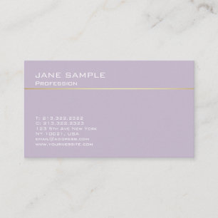 Carte De Visite Conception minimaliste Harmonisation élégante et