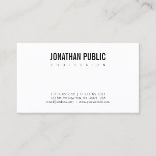 Carte De Visite Conception minimaliste moderne élégante tendance B