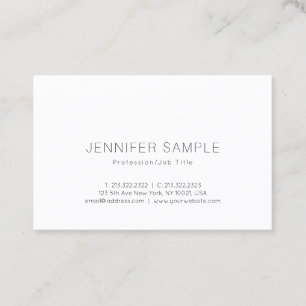 Carte De Visite Conception Professionnelle Minimaliste Créative Mo
