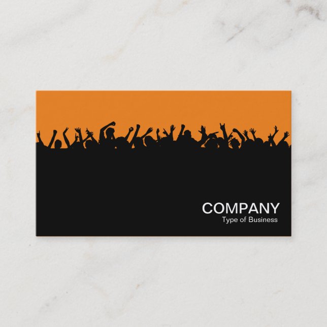 Carte De Visite Concert 02 - Noir et orange (Devant)