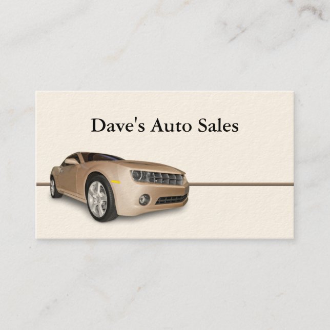 Carte De Visite Concessionnaire automobile d'occasion (Devant)