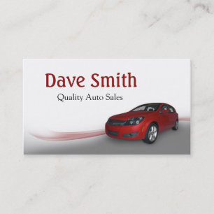 Carte De Visite Concessionnaire et service de voitures d'occasion