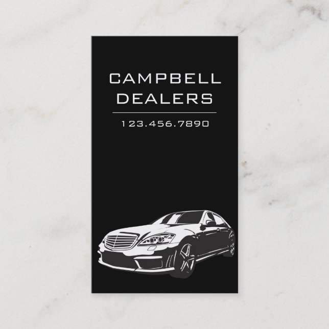 Carte De Visite Concessionnaire professionnel moderne vente automa (Devant)