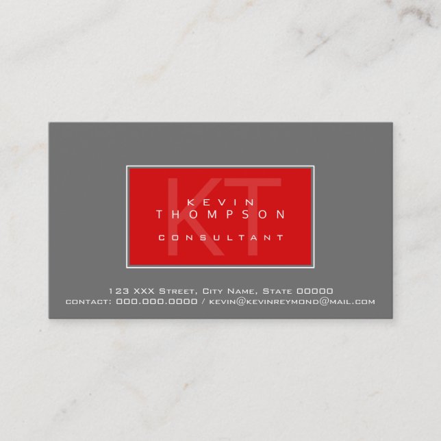 Carte De Visite concevoir votre propre norme professionnelle de co (Devant)
