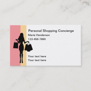 Carte De Visite Concierge shopping personnel