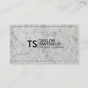 Carte De Visite Concret moderne professionnel