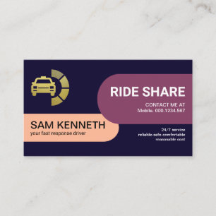 Carte De Visite Conducteur contemporain simple et élégant