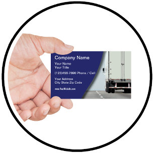 Carte De Visite Conducteur de camion de fret