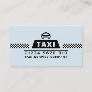 Carte De Visite Conducteur de taxi à la mode et moderne