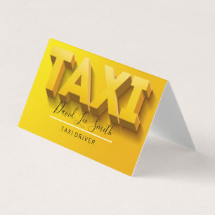 Carte De Visite Conducteur de taxi / Service de taxi