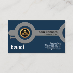 Carte De Visite Conducteur de taxi sous-porteur de véhicule artist