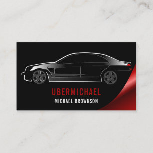 Carte De Visite Conducteur de voiture Noir bordeaux Réparation aut