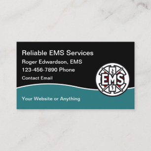 Carte De Visite Conducteur des services médicaux d'urgence