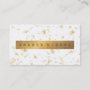 Carte De Visite Confettis sales VIP de pissenlit d'or de