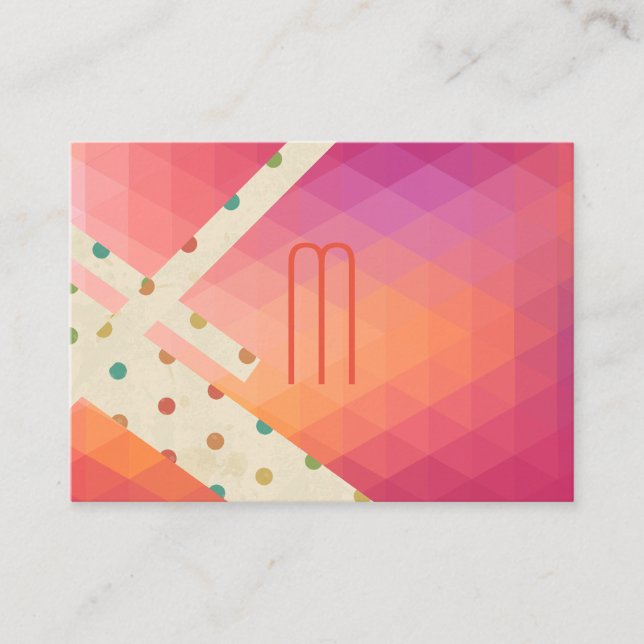 Carte De Visite Conflit entre moderniste et Polka Dot (Devant)