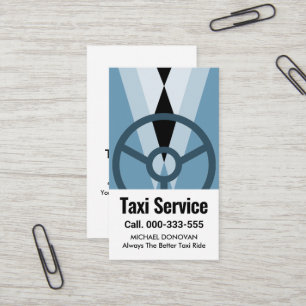 Carte De Visite Confort élégant pour chauffeur de taxi