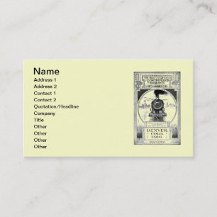 Carte De Visite Confrérie des pompiers locomotifs et des