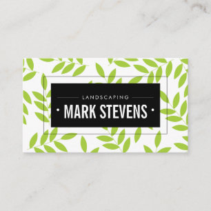 Carte De Visite Congé vert / Paysage