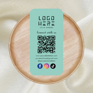 Carte De Visite Connectez-vous aux médias sociaux américains QR Co